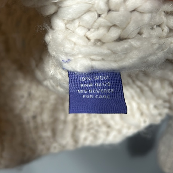 Vivienne Tam White Cream Chunky Knit Turtleneck Sweater size XS - Picture 11 of 16